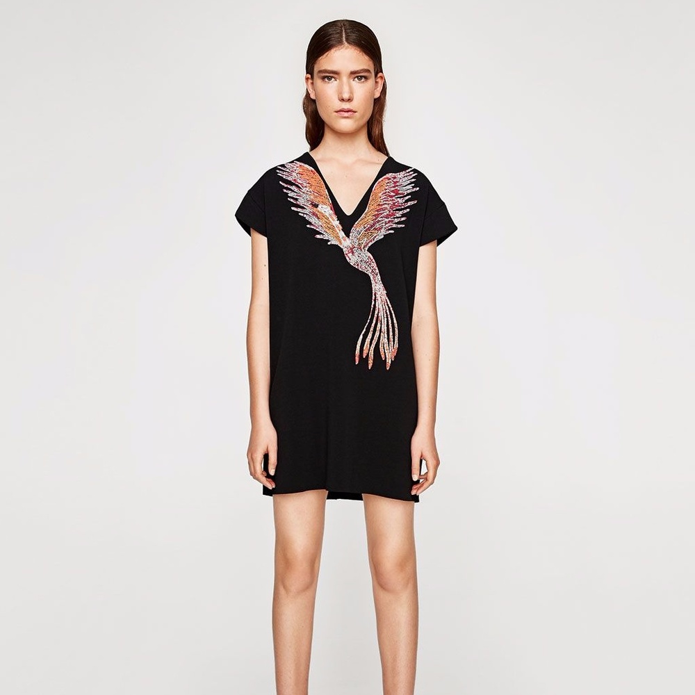 Black Embellished Dress - Picture 5 of 8